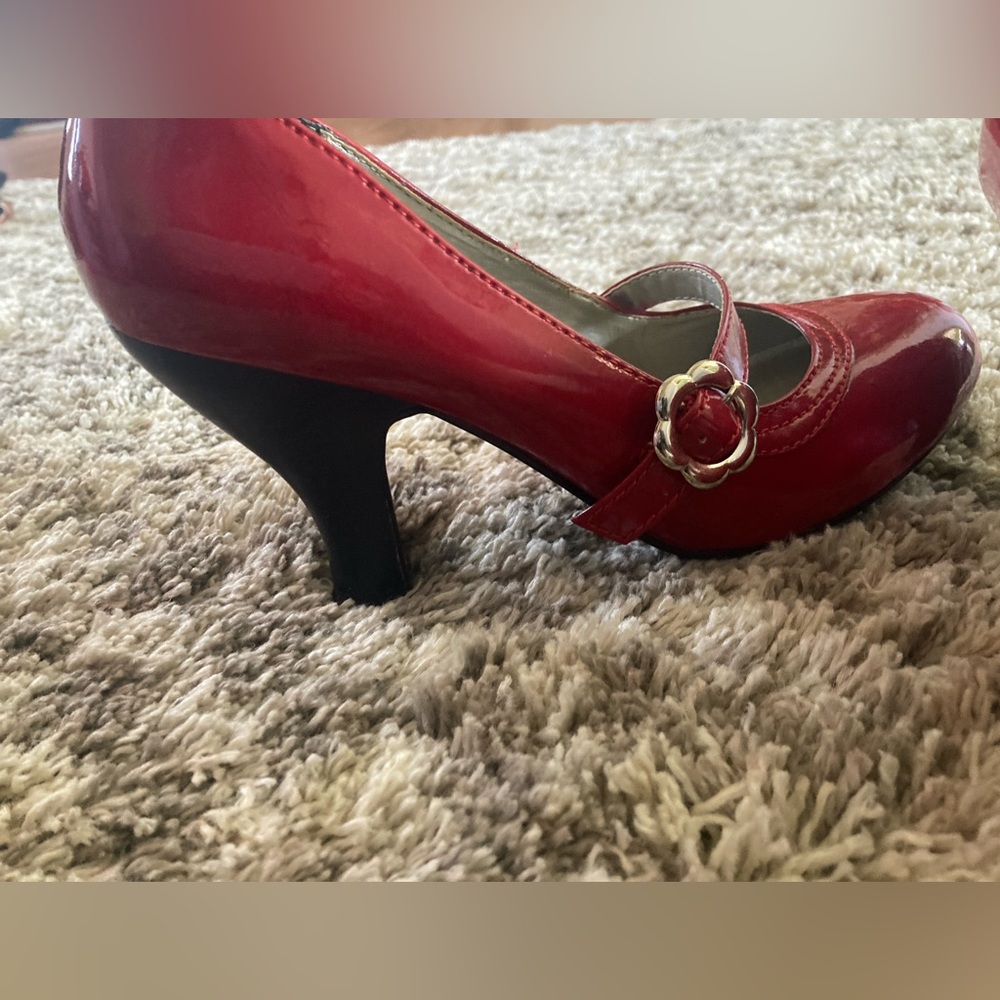 Red Mary Jane Heels